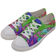 Colorful Stylish Design Men s Low Top Canvas Sneakers by gasi