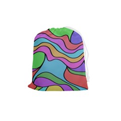 Colorful Stylish Design Drawstring Pouch (medium)