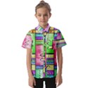 Colorful pattern Kids  Short Sleeve Shirt View1