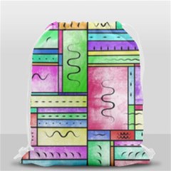 Colorful Pattern Drawstring Bag (small) by gasi