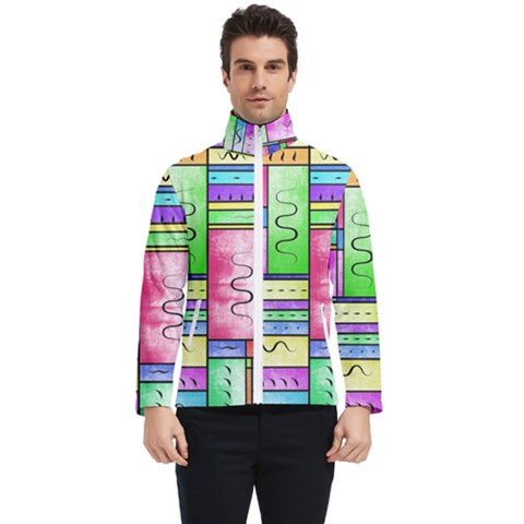Colorful Pattern Men s Bomber Jacket by gasi