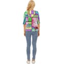 Colorful pattern Lightweight Drawstring Hooded Top View4