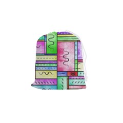 Colorful Stylish Design Drawstring Pouch (small) by gasi