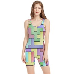 Colorful Stylish Design Women s Wrestling Singlet by gasi