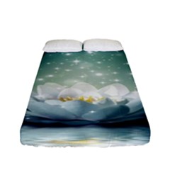 Sparkle Lotus Fitted Sheet (full/ Double Size) by Sparkle