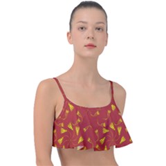 Background Pattern Texture Design Frill Bikini Top by Ravend
