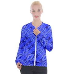 Abstract Tech Modern Pattern Casual Zip Up Jacket by dflcprintsclothing