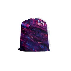 Space Futuristic Shiny Abstraction Drawstring Pouch (small) by Pakemis