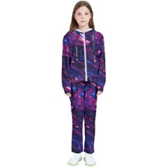 Space Futuristic Shiny Abstraction Kids  Tracksuit by Pakemis