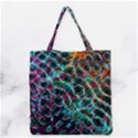 Fractal Abstract Waves Background Wallpaper Grocery Tote Bag View1