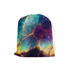 Abstract Galactic Drawstring Pouch (large) by Ravend