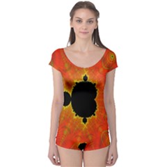 Fractal Mandelbrot Set Pattern Art Boyleg Leotard  by Ravend