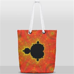 Fractal Mandelbrot Set Pattern Art Full Print Rope Handle Tote (small) by Ravend
