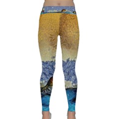 Abstract Painting Art Texture Classic Yoga Leggings by Ravend