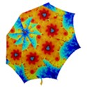 Fractal Starfish Mandelbrot Blue Hook Handle Umbrellas (Large) View2
