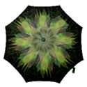 Aurora Borealis In Sky Over Forest Hook Handle Umbrellas (Large) View1