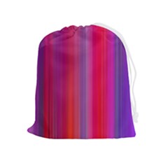 Multicolored Abstract Linear Print Drawstring Pouch (xl) by dflcprintsclothing