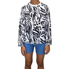 Abstract Painting Kids  Long Sleeve Swimwear by Sobalvarro