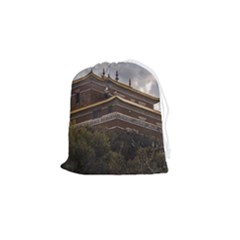 Buddhist Temple, Lavalleja, Uruguay Drawstring Pouch (small) by dflcprintsclothing