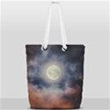 Dark Full Moonscape Midnight Scene Full Print Rope Handle Tote (Small) View2