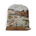 Birds And People On Lake Garda Drawstring Pouch (2XL) View2