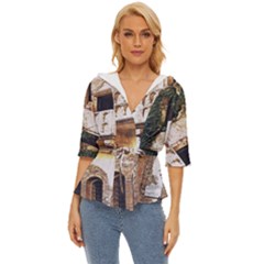 Juliet`s Windows   Lightweight Drawstring Hooded Top by ConteMonfrey