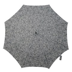 Circle Ornate Motif Random Pattern Hook Handle Umbrellas (small) by dflcprintsclothing