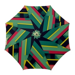 Pattern Abstract Geometric Design Golf Umbrellas by Jancukart