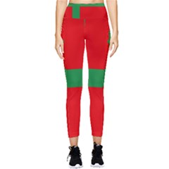 Bornholm Denmark Flag Pocket Leggings  by tony4urban
