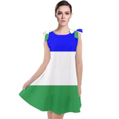 Ladinia Flag Tie Up Tunic Dress by tony4urban