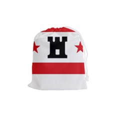 Drenthe Flag Drawstring Pouch (medium) by tony4urban