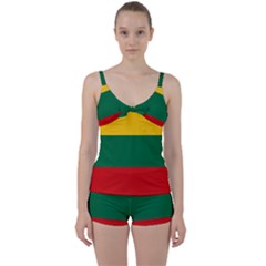 Lithuania Tie Front Two Piece Tankini by tony4urban