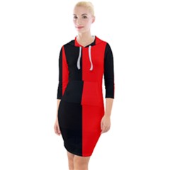 Namur Flag Quarter Sleeve Hood Bodycon Dress by tony4urban