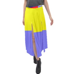 Nitriansky Flag Velour Split Maxi Skirt by tony4urban