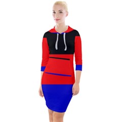 East Frisia Flag Quarter Sleeve Hood Bodycon Dress by tony4urban