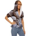 Beautiful Seashells  Lightweight Drawstring Hooded Top View3