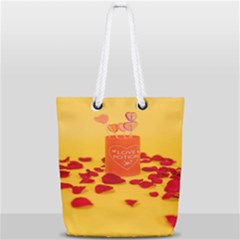 Valentine Day Heart Love Potion Full Print Rope Handle Tote (small) by artworkshop