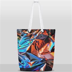 Another Rgb Lighting Test On Aluminium Surface Full Print Rope Handle Tote (small) by artworkshop