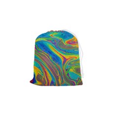 My Bubble Project Fit To Screen Drawstring Pouch (small) by artworkshop