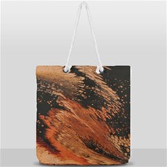 Painting Wallpaper Full Print Rope Handle Tote (large) by artworkshop
