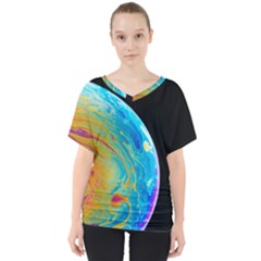 Soap Bubble Project V-neck Dolman Drape Top by artworkshop