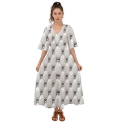 Texture, Leather Sofa Kimono Sleeve Boho Dress by artworkshop