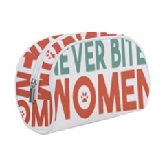 Women And Girls T- Shirtthat Dog Never Bites Women  T- Shirt Make Up Case (small) by maxcute