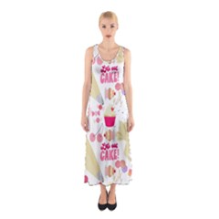 Desserts Pastries Baking Wallpaper Sleeveless Maxi Dress by Ravend
