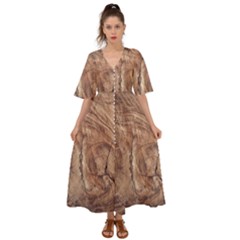 Brown Close Up Hd Wallpaper Surface Kimono Sleeve Boho Dress by artworkshop