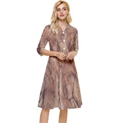 Brown Close Up Hd Wallpaper Surface Classy Knee Length Dress by artworkshop