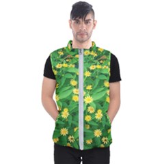 Flower Plant Spring Men s Puffer Vest by artworkshop