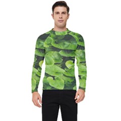 Layered Plant Leaves Iphone Wallpaper Men s Long Sleeve Rash Guard