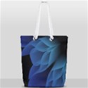 Abstract Blue Background Full Print Rope Handle Tote (Small) View2