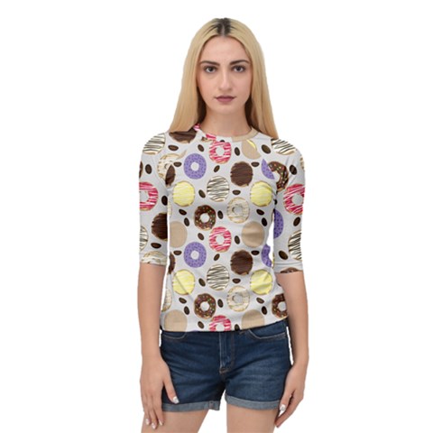 Donuts! Quarter Sleeve Raglan Tee by fructosebat